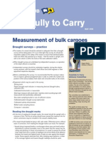 Measurement of Bulk Cargoes - Draught Surveys