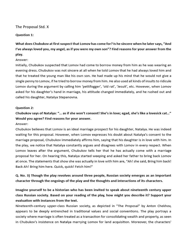 The Proposal English Extra Qs | PDF | Love | Beauty