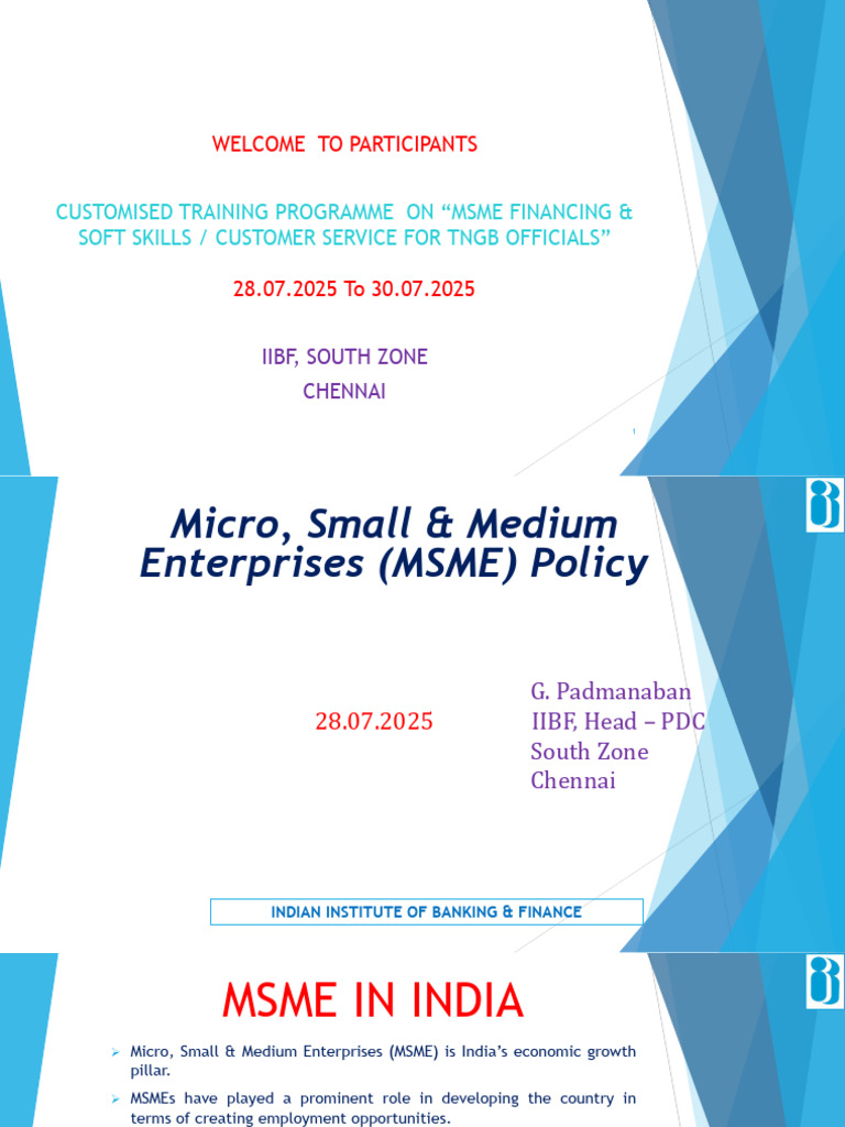 Day - 1 Session - 1 | PDF | Infrastructure | Banks