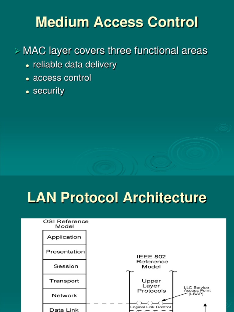 Medium Access Control: MAC Layer Covers Three Functional Areas | PDF