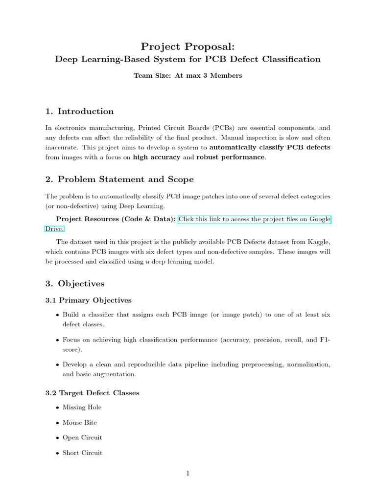 PCB Defect Classification with Deep Learning | PDF | Printed Circuit ...
