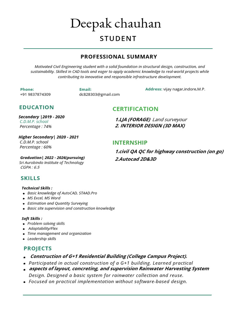 Deepak Resume | PDF