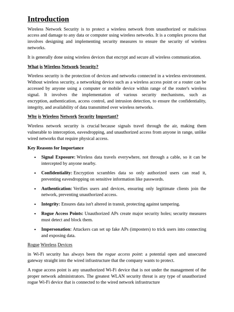 Wireless Network Security Essentials | PDF | Encryption | Security