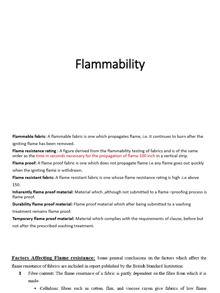 16.Flammability - Copy | PDF