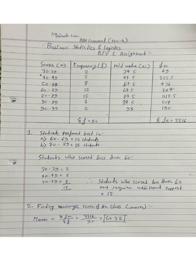 Stats Assignment | PDF