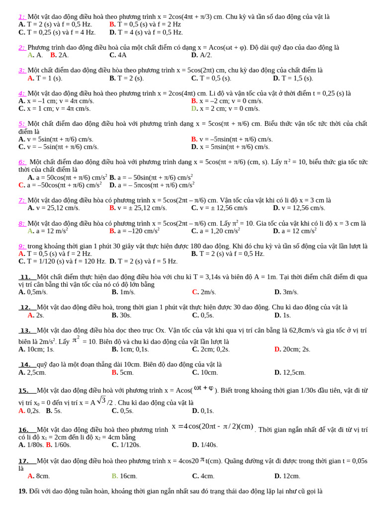 BT Lí B2 | PDF