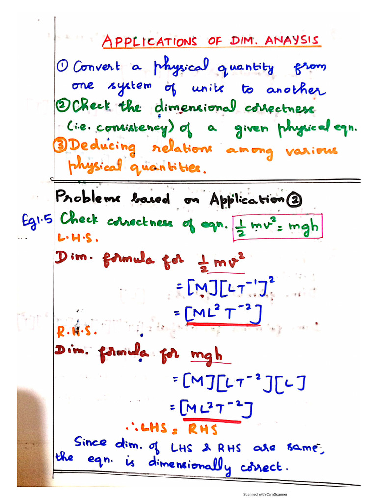Ch2 Dim.analysis App 2 | PDF