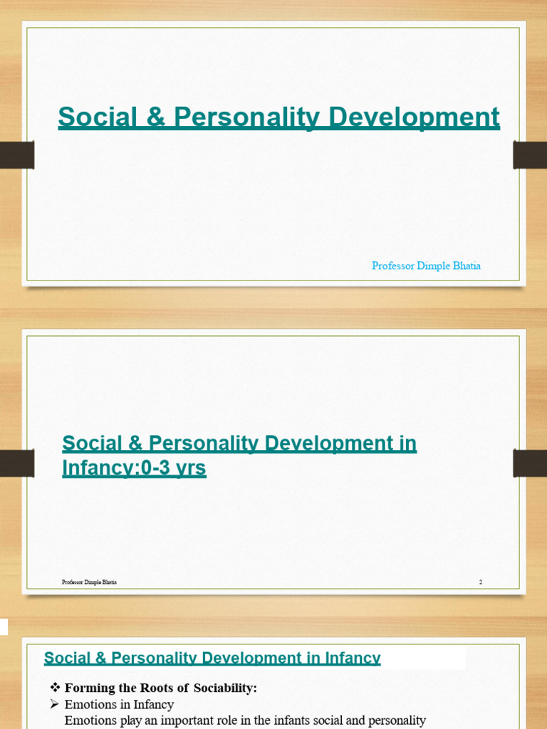 Social 0 Personality Development Notes For SYBA 2024-25 | PDF ...