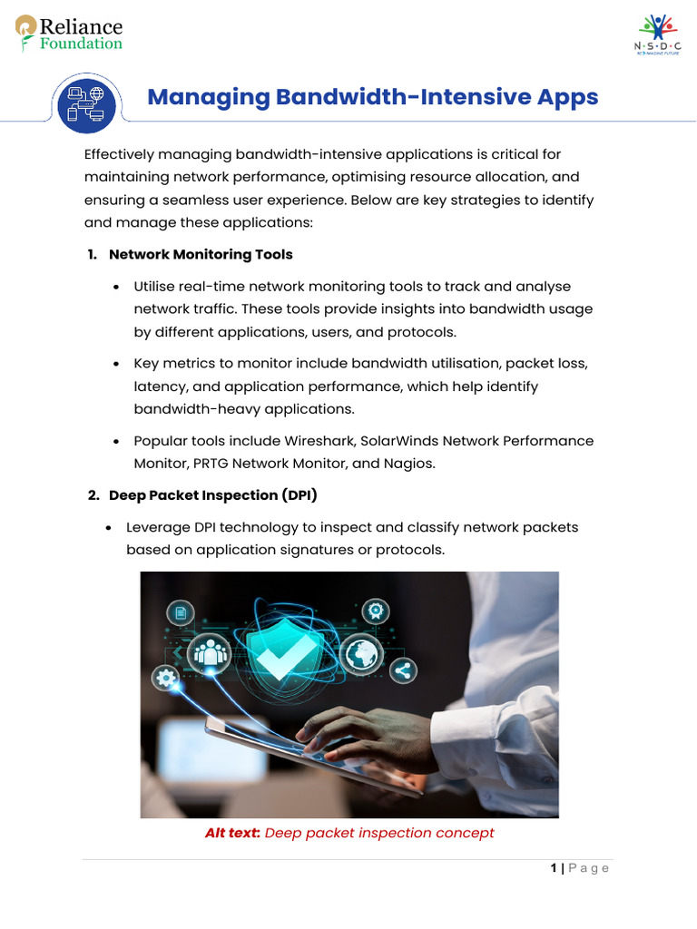 Manage Bandwidth-Intensive Apps Efficiently | PDF | Computer Network ...