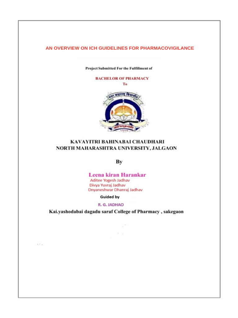ICH Pharmacovigilance Guidelines Overview | PDF | Pharmacovigilance ...