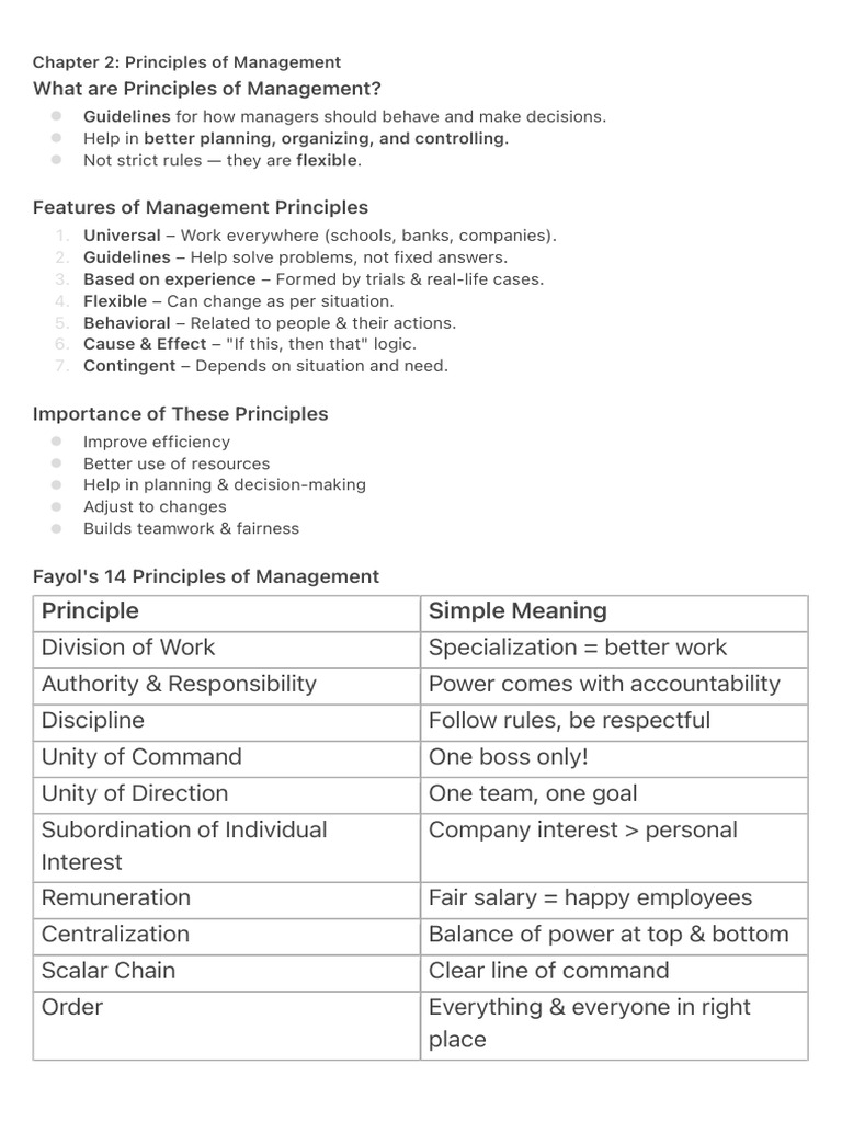 Principles of Management Explained | PDF | Social Psychology ...