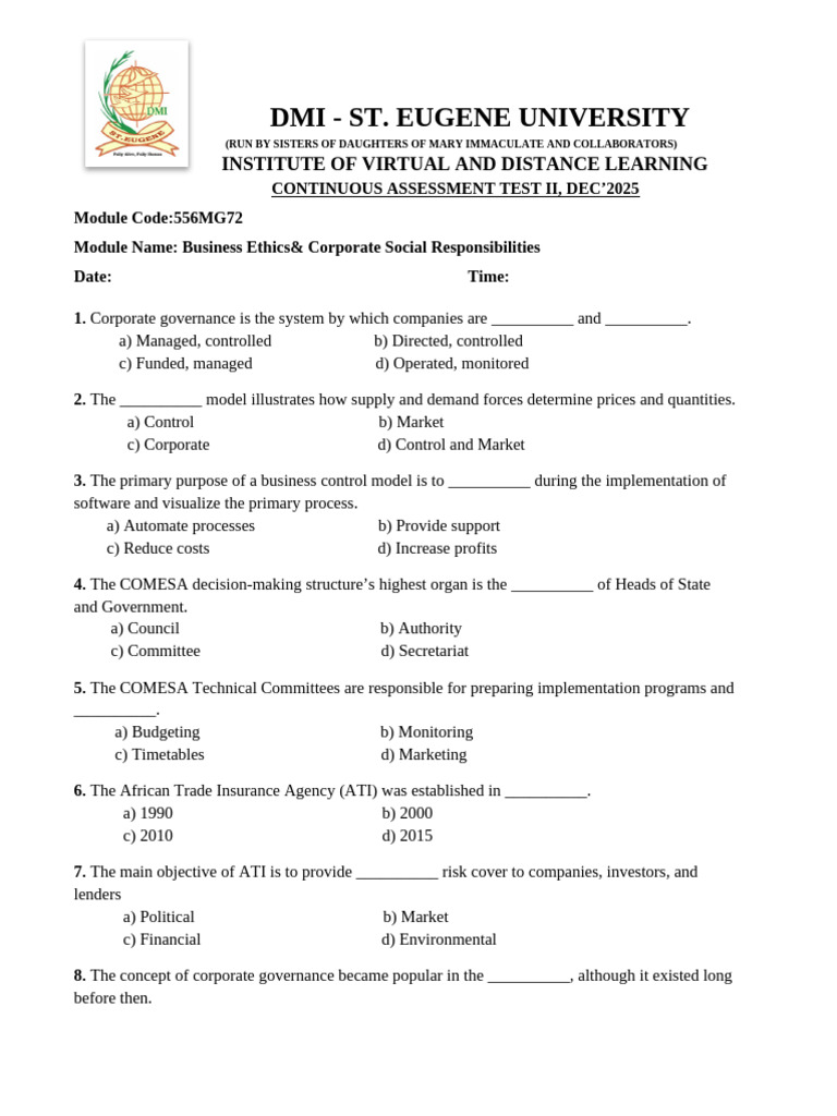 556MG72 Business Ethics | PDF | Corporate Social Responsibility | Business