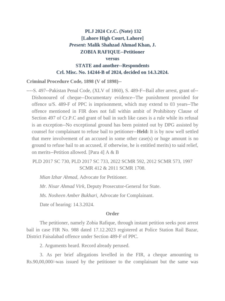 489-F | PDF | Bail | Criminal Law