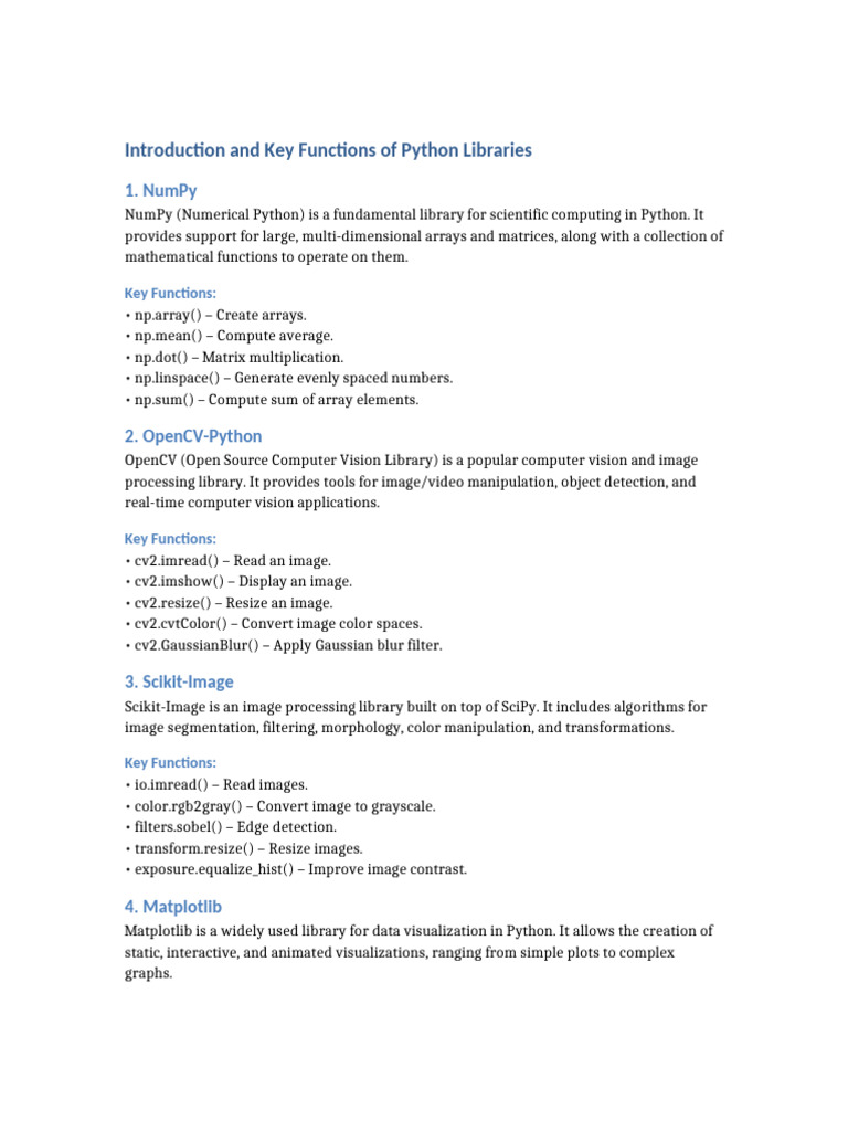 Python Lib Intro - Mohan8716 | PDF