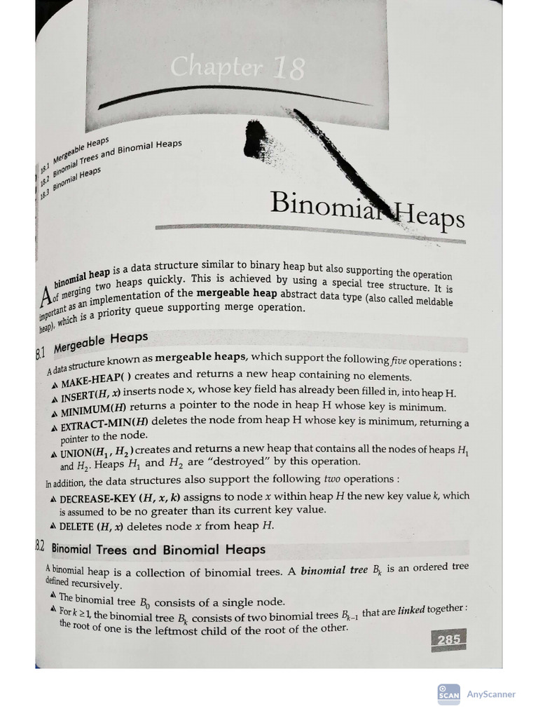 Binomial Heaps | PDF