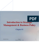 Introduction to Strategic Management & Business Policy Chapter
