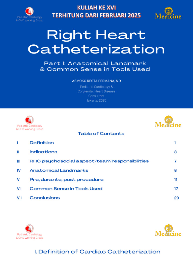 Right Heart Catheterization Guide | PDF | Cardiology | Internal Medicine