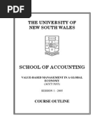 ACCT5955 Management Accounting Control Systems S12005