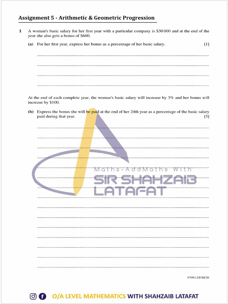 Assignment 5 - AP & GP | PDF