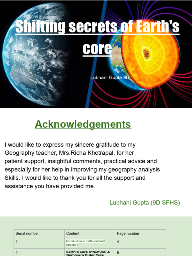 Earth's Core Dynamics and Wobble Explained | PDF | Earth | Planetary Core