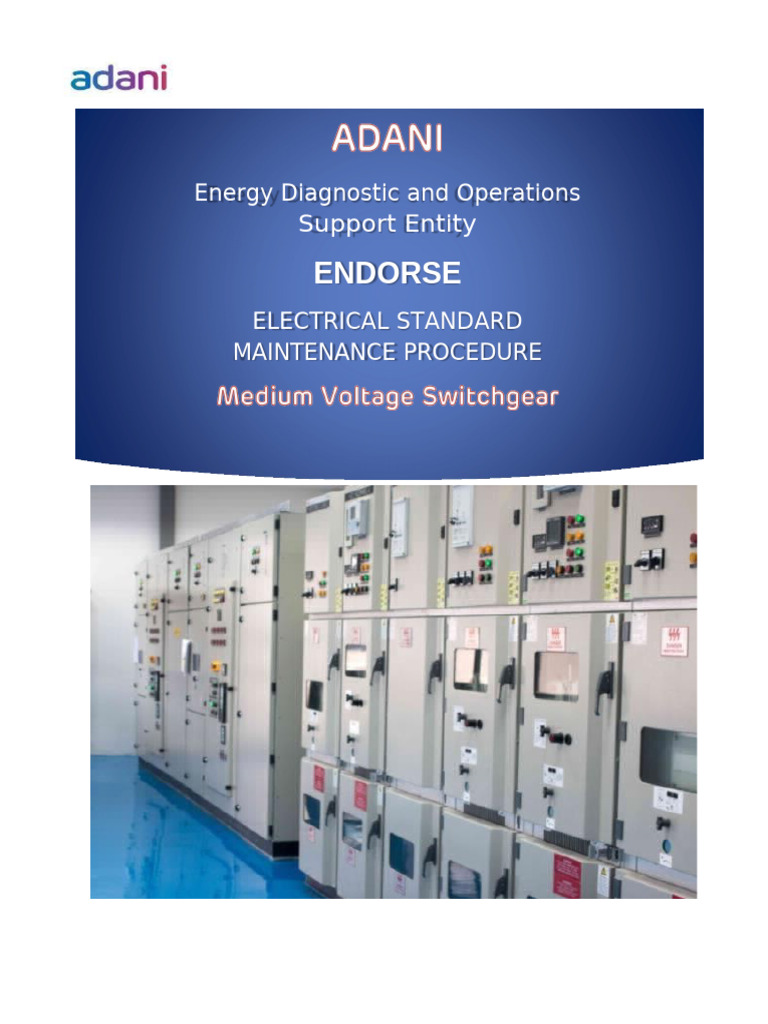 MV Switchgear Maintenance Procedure | PDF | Electricity | Electrical ...