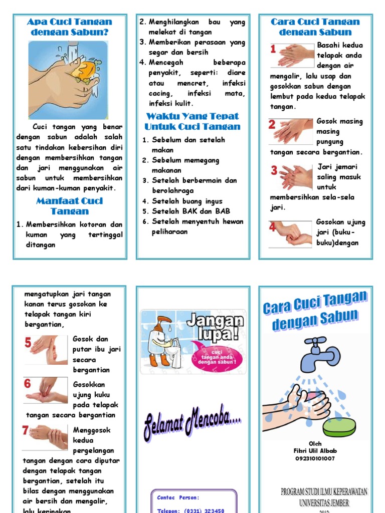 20 Ide Pamflet Cuci  Tangan  6  Langkah  Little Duckling Blog