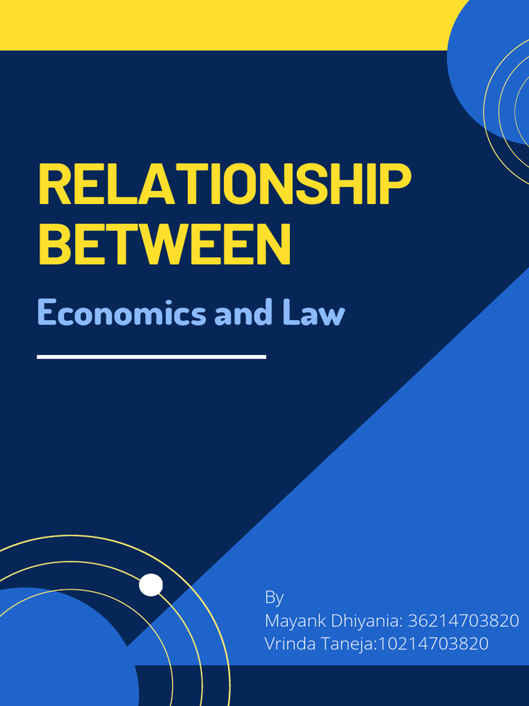 Economics and Law: A Dynamic Relationship | PDF | Economics | Crime ...