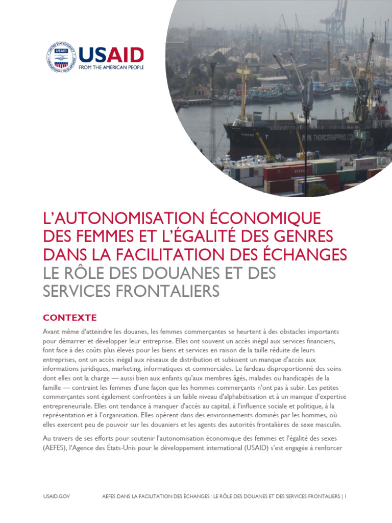 Autonomisation des Femmes et Douanes | PDF | Sexe | Études des genres