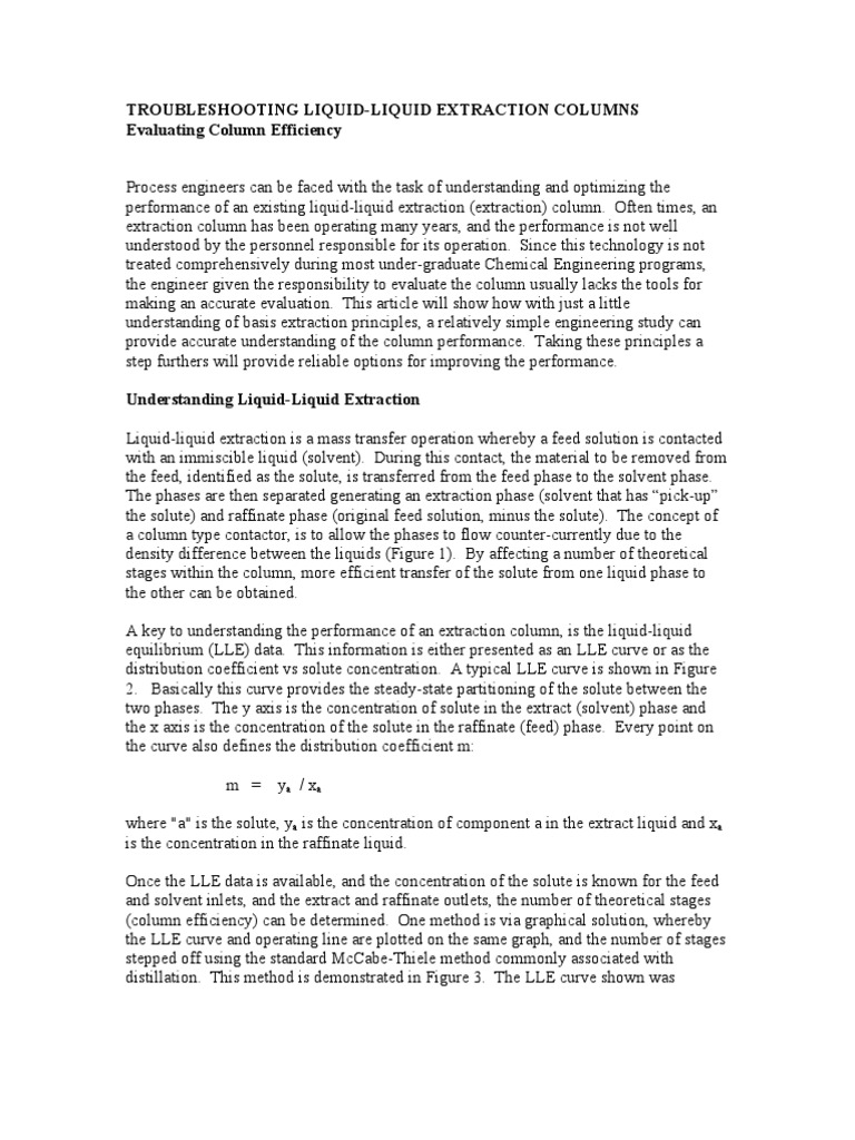 Evaluating Column Efficiency | PDF | Solution | Phase (Matter)