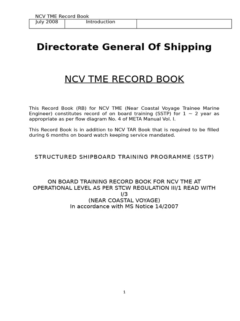 Note16 2008 NCV Recordbook | PDF | Horsepower | Ships