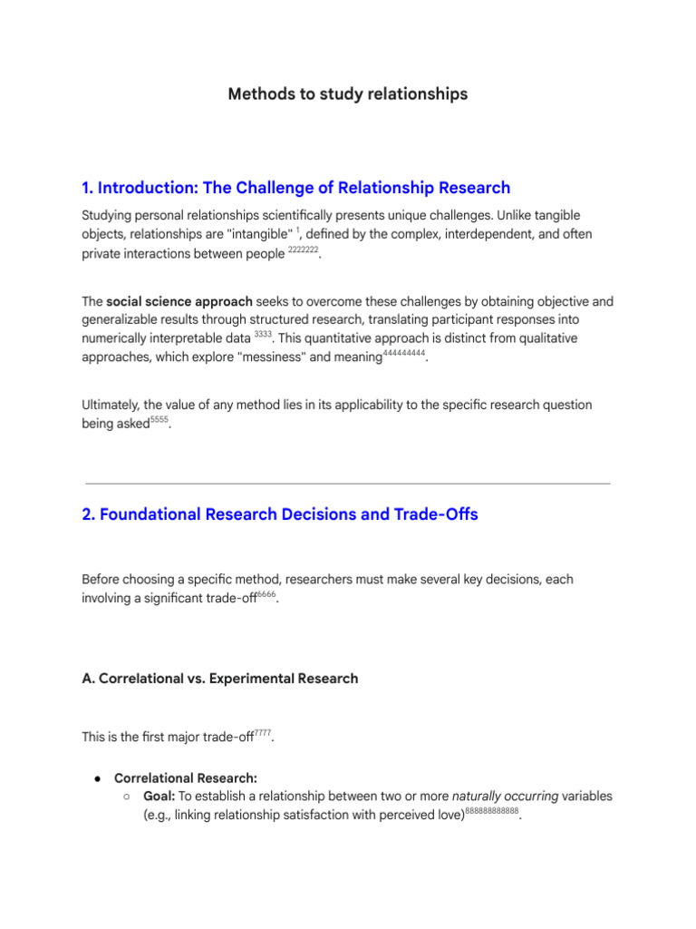 Methods To Study Relationships | PDF | Self Report Study | Quantitative ...