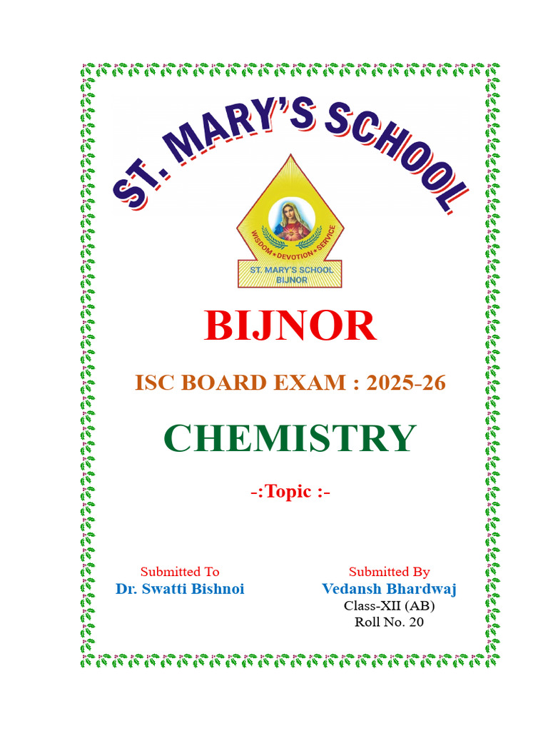 ISC Board Exam 2025-26 Topics Overview | PDF