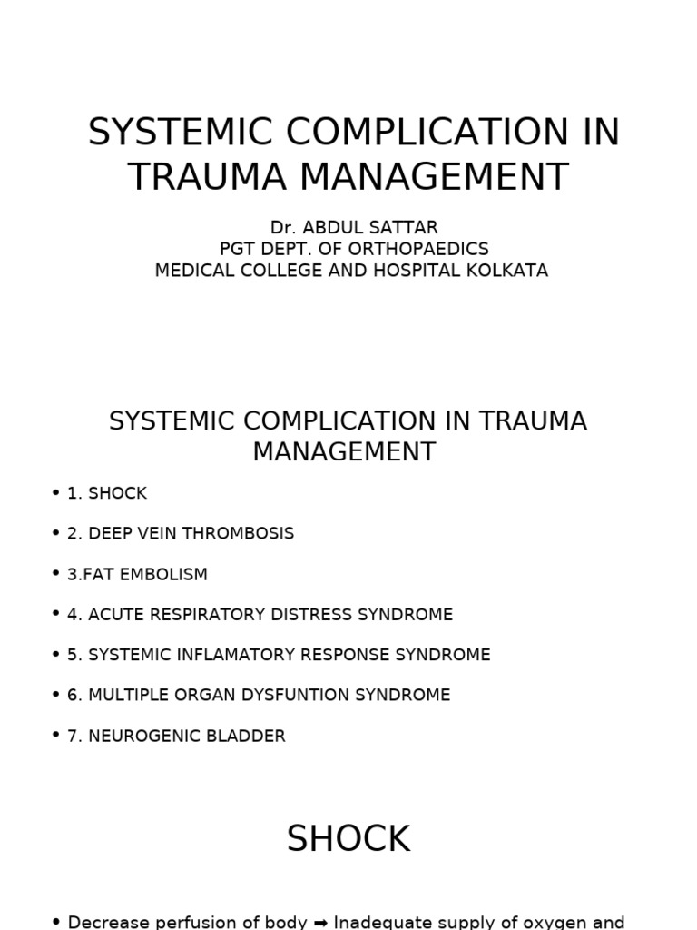 Presentation | PDF | Shock (Circulatory) | Vein
