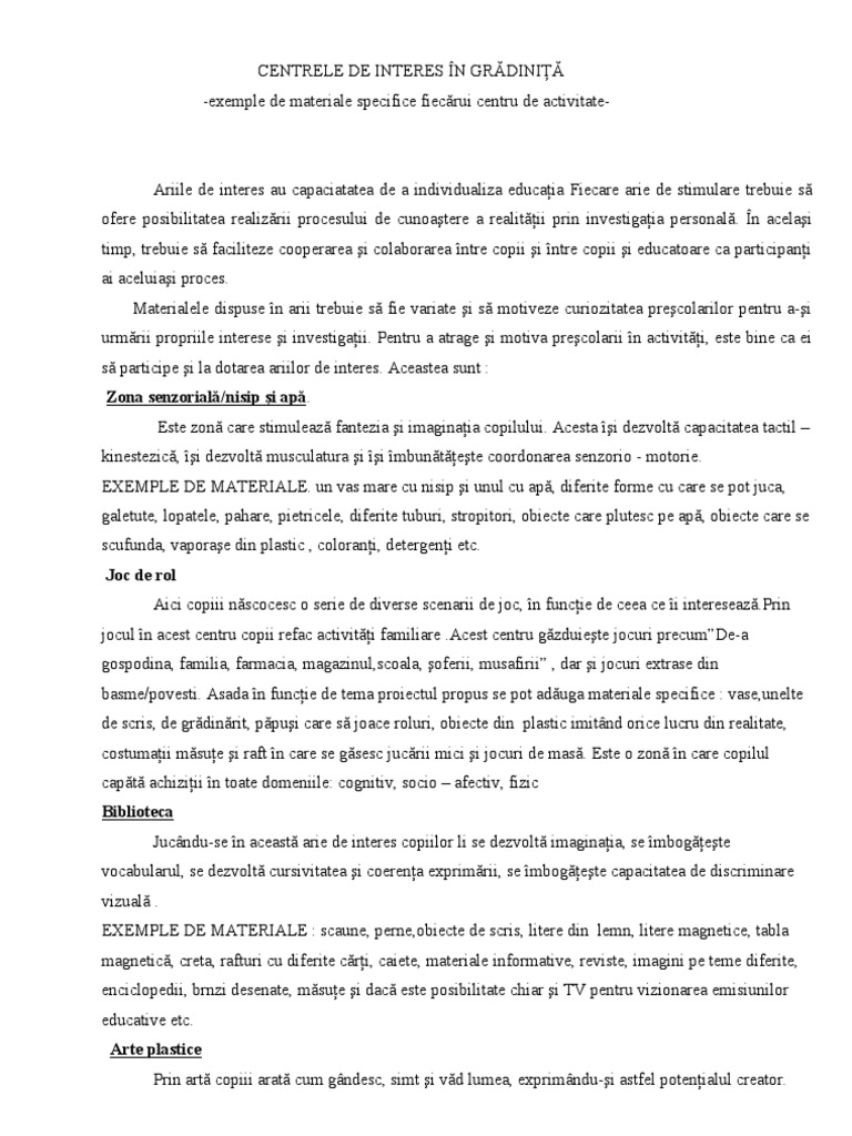 Centre de Interes | PDF