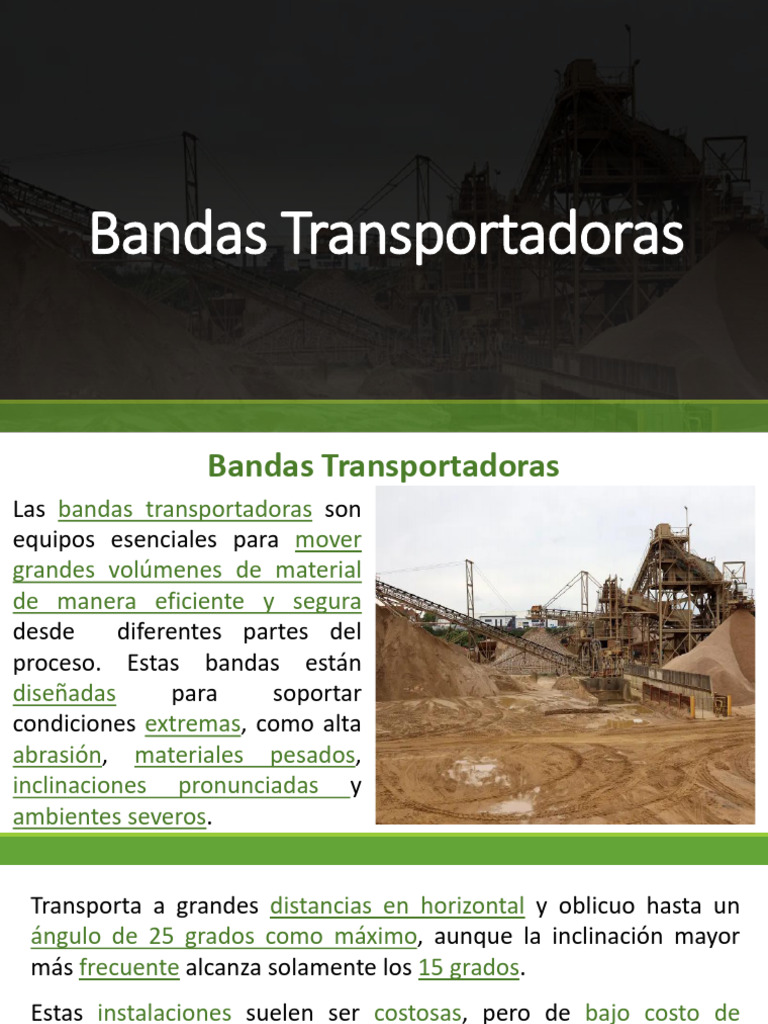 Guía Completa sobre Bandas Transportadoras | PDF | Estrés (Mecánica ...