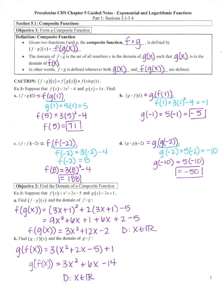 Chapter 5 Part 1 Guided Notes KEY | PDF