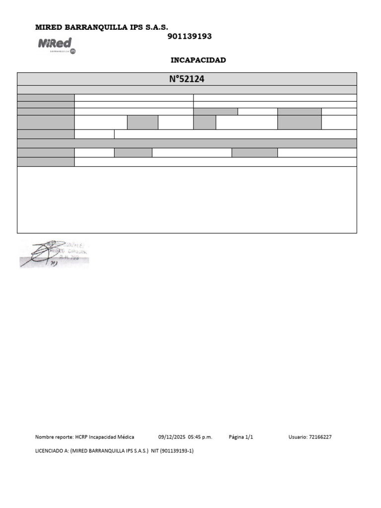 Mired Incapacidad | PDF