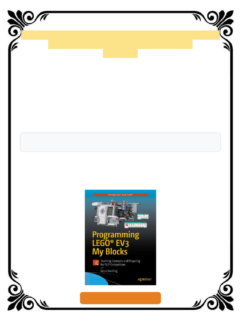 Programming LEGO® EV3 My Blocks Gene Harding eBook formatted edition | PDF
