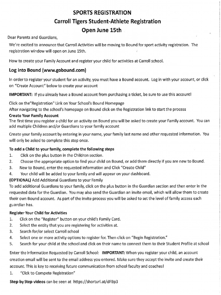 Online Registration Instructions | PDF