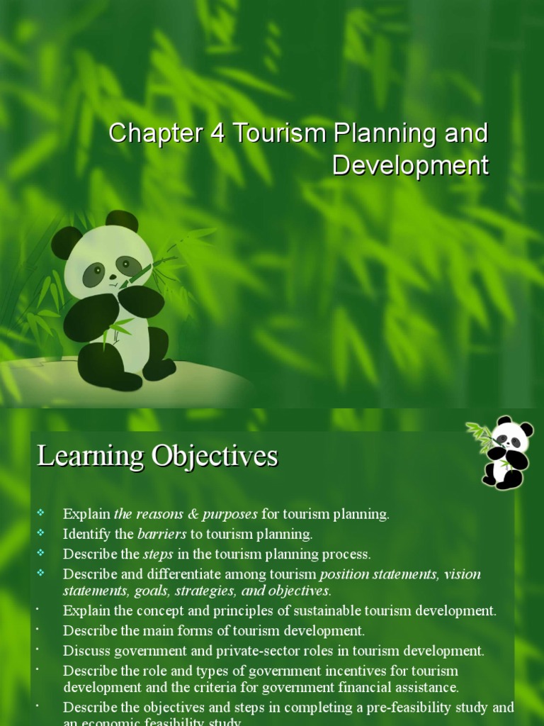 Tourism Planning and Development Guide | PDF | Tourism | Feasibility Study