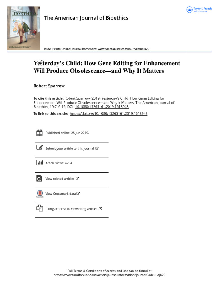 Yesterday s Child How Gene Editing for Enhancement Will Produce ...