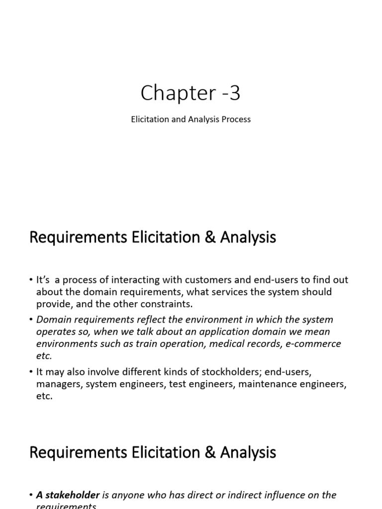 Requirements Elicitation Process Overview | PDF | Use Case | Computer ...