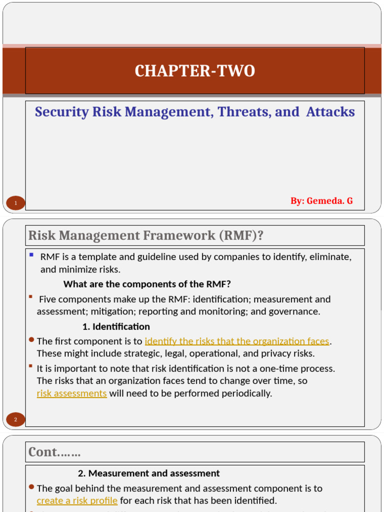 Security Risk Management Framework Guide | PDF | Malware | Computer Virus