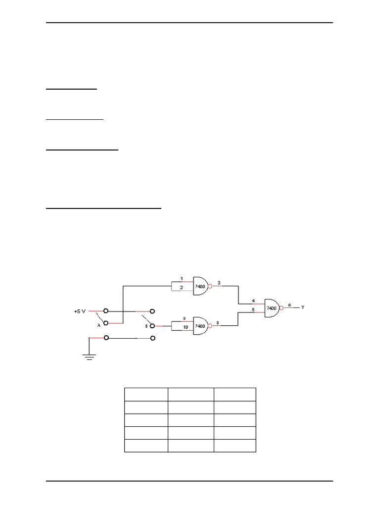 Exp 4 | PDF | Logic Gate | Digital Electronics
