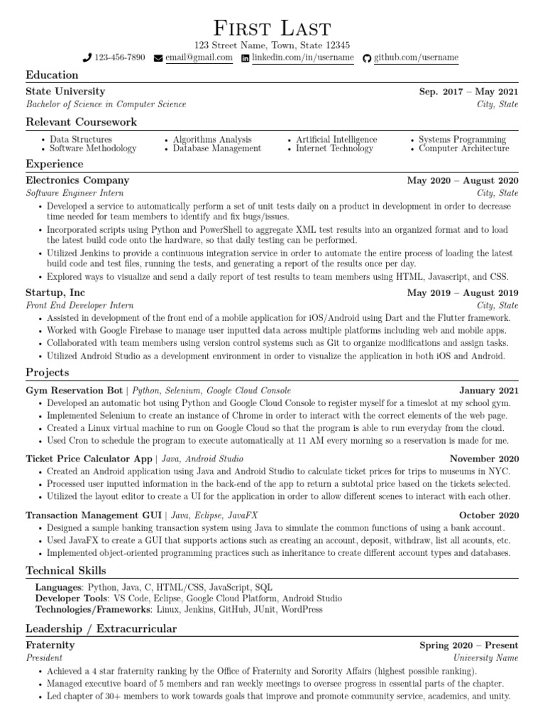 Jake_s_Resume__Anonymous___1_ | PDF | Java (Programming Language ...
