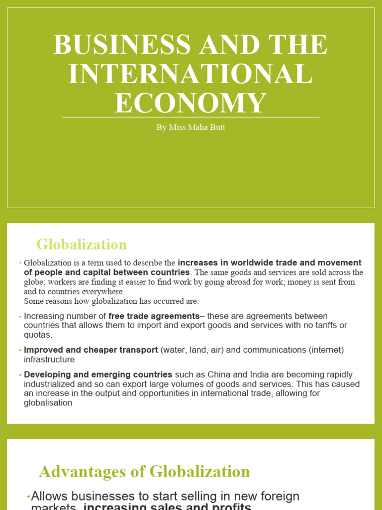 Globalization and Its Economic Impact | PDF | Currency Appreciation And ...