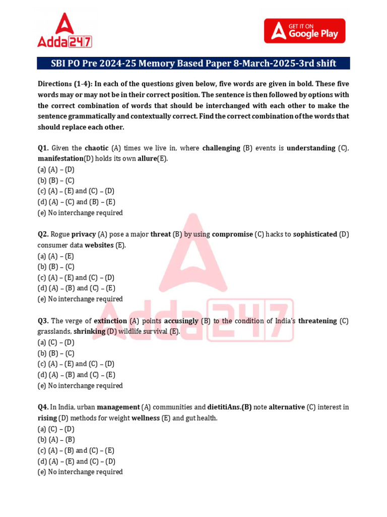 Grammar and Sentence Rearrangement Exercises | PDF | Agriculture | Barley