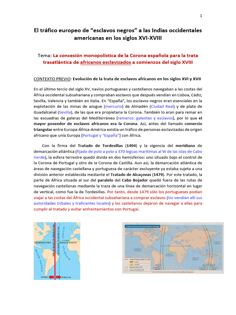 Trata de esclavos africanos en América | PDF | Comercio de esclavos del ...