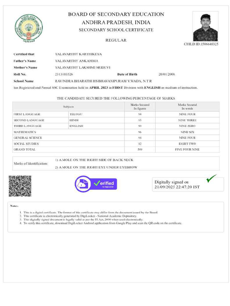 10th Marksheet - 11zon | PDF