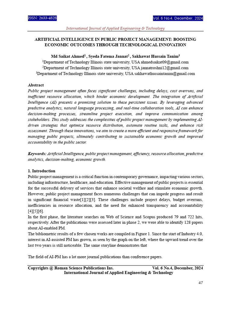 AI in Public Project Management | PDF | Artificial Intelligence ...